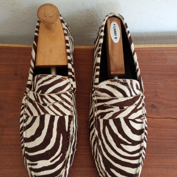 Tod's pony hair mocassins,zebra pattern - Picture 7 of 14